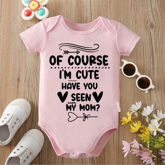 "I Know I'm Cute - Baby Onesie | 0-12 Months