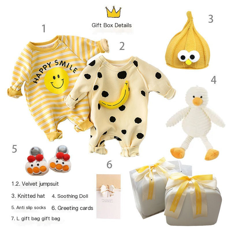 Newborn Baby Gift Box | Korean Cotton Clothing Set | 14-Piece Layette Bundle
