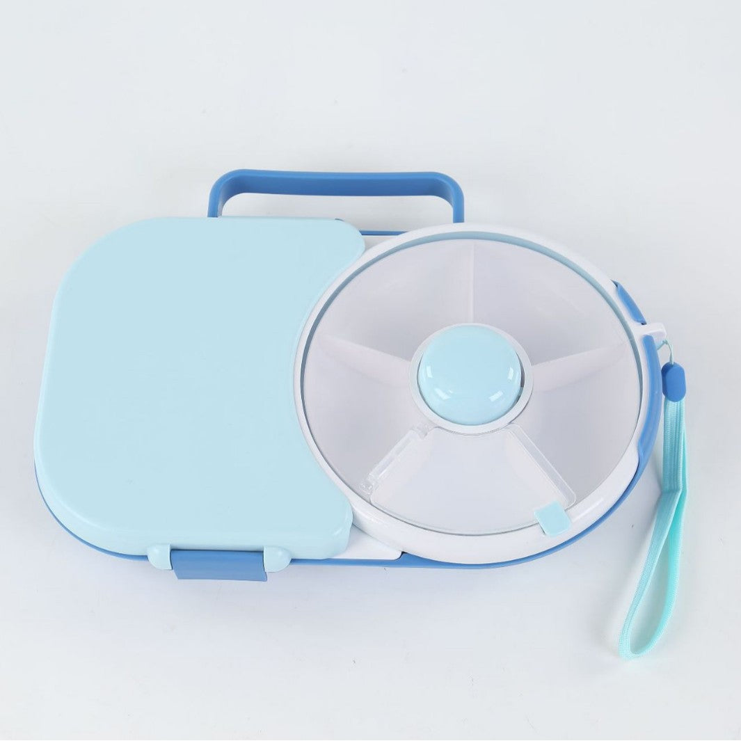 2-in-1 Snack Spinner & Lunch Box for Toddlers | BPA-Free Rotating Snack Container
