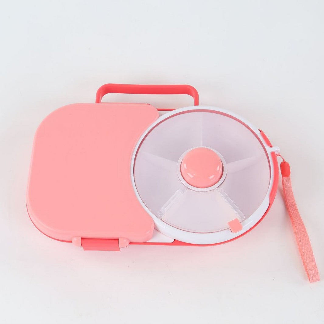 2-in-1 Snack Spinner & Lunch Box for Toddlers | BPA-Free Rotating Snack Container