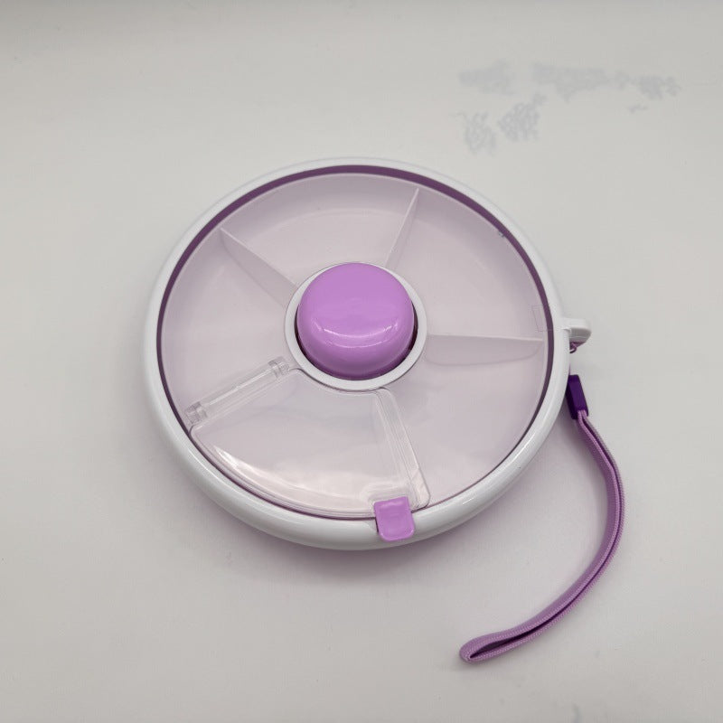 2-in-1 Snack Spinner & Lunch Box for Toddlers | BPA-Free Rotating Snack Container