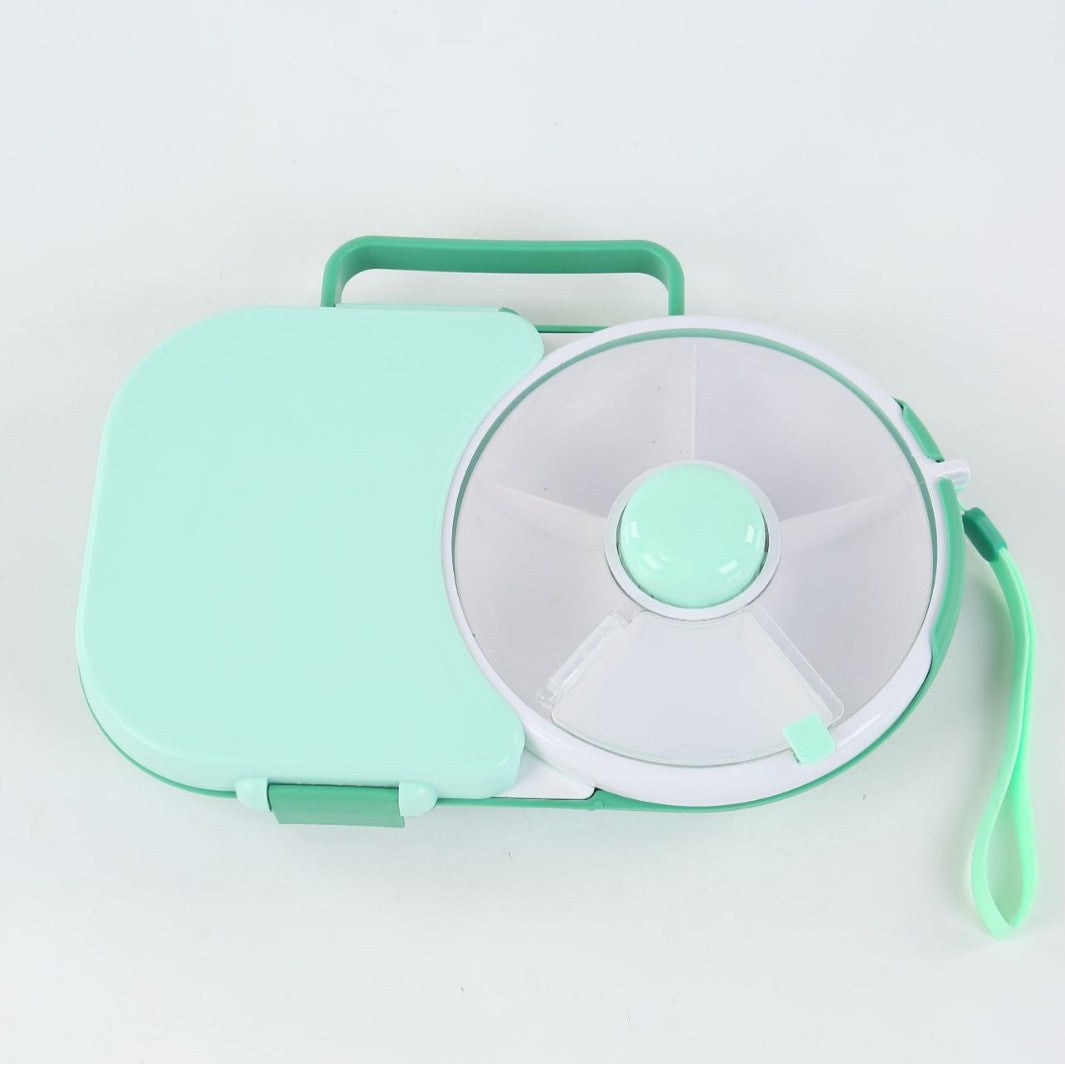 2-in-1 Snack Spinner & Lunch Box for Toddlers | BPA-Free Rotating Snack Container