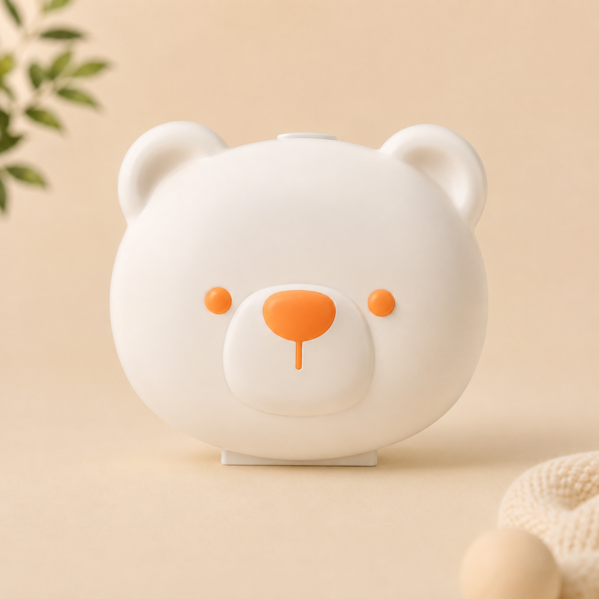 Bloom & Bear baby nail trimmer kit in a compact bear-shaped travel case for safe newborn and toddler nail care.