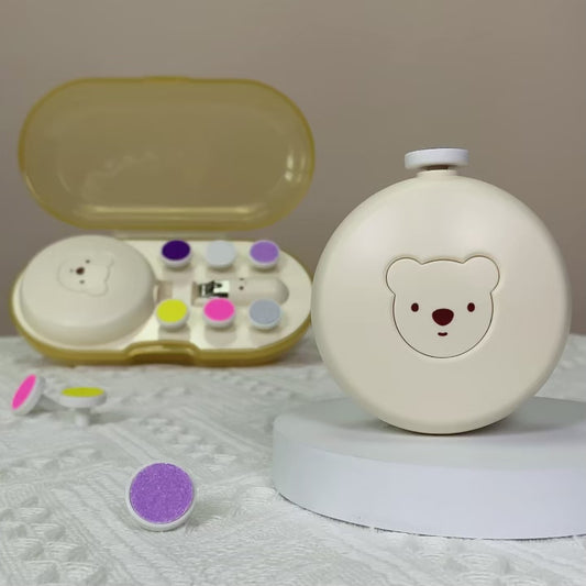 Video showing how to safely use the Bloom & Bear electric baby nail trimmer kit
